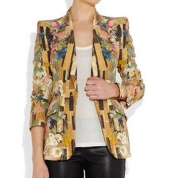 AUTH*Alexander McQueen Hummingbird Blazer-Preloved - Picture 3 of 3